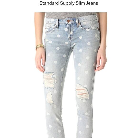 MARC BY MARC JACOBS DISTRESSED ROLL‎ SLIM JEANS 28 - Picture 1 of 10